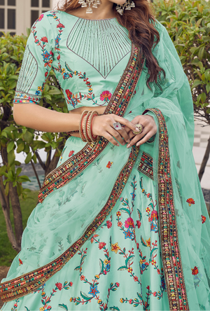 Green Lehenga Choli set