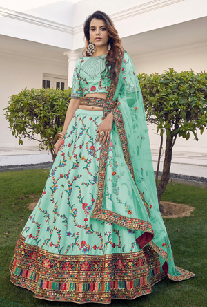 Green Lehenga Choli set