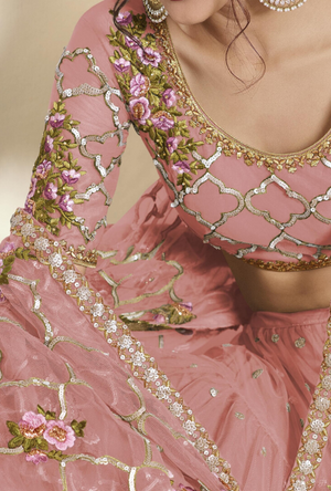 Pink Lehenga Choli - Desi Royale