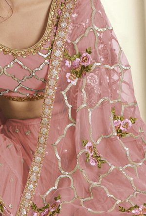 Pink Lehenga Choli - Desi Royale