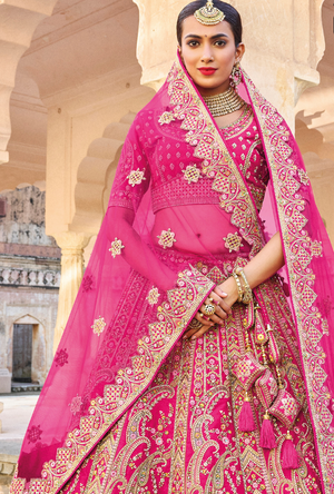 Pink Bridal Lehenga