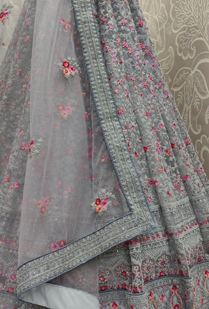 Grey Lehenga Choli