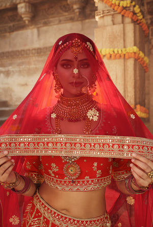 Red Lehenga