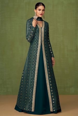 Green Anarkali Dress