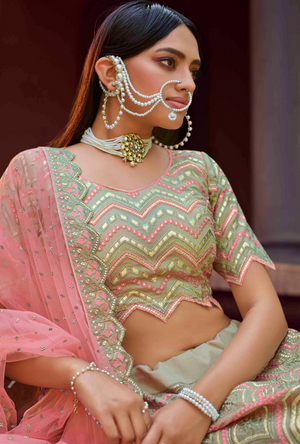 Green Lehenga Choli