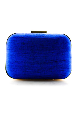 Royal Blue Gotta Patti Clutch - Desi Royale