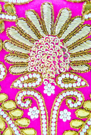 Pink bridal Clutch - Desi Royale