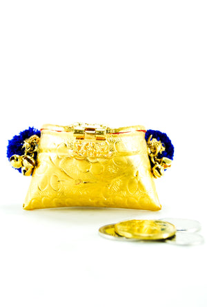 Blue Mini Coin bag - Desi Royale