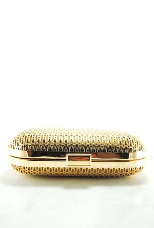 Gold metal Clutch - Desi Royale