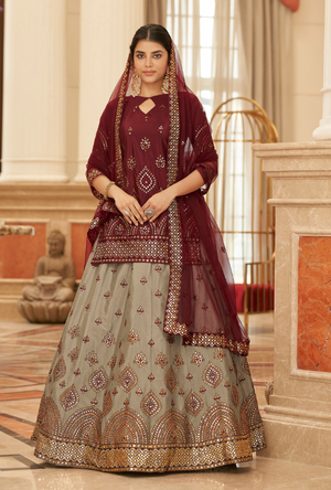 Maroon Lehenga Choli set