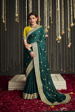 Green Designer Saree