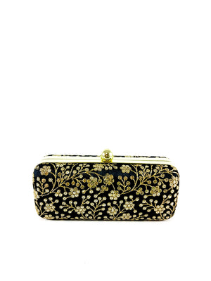 Black Hamida clutch - Desi Royale