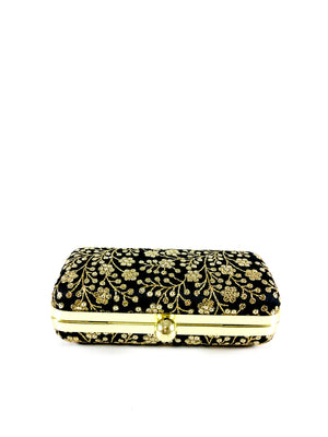 Black Hamida clutch - Desi Royale