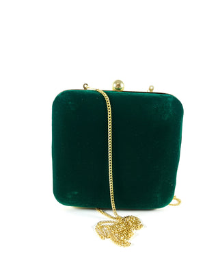 Green Zardozi Clutch - Desi Royale