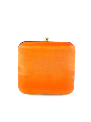 Orange Samsara Clutch - Desi Royale