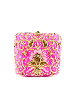 Pink Bridal Clutch - Desi Royale