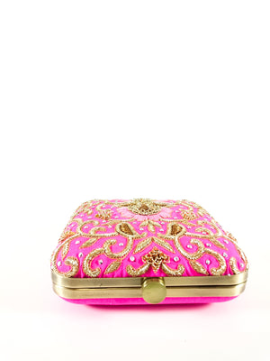 Pink Bridal Clutch - Desi Royale