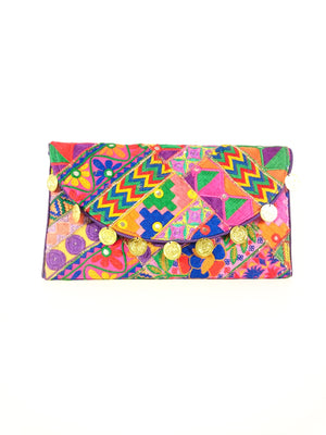 Purple Basanti Envelope - Desi Royale