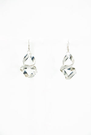 Silver chandelier earings - Desi Royale