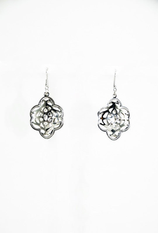 Silver filigree earrings - Desi Royale