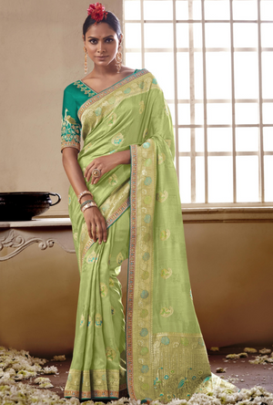 Green Saree