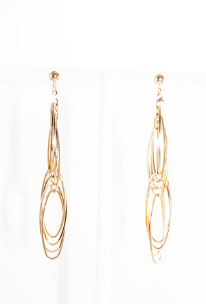 Gold multi circle earrings - Desi Royale