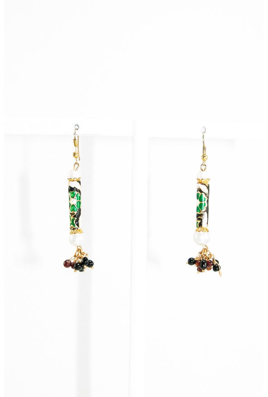 Multicolor meenakari work earrings - Desi Royale