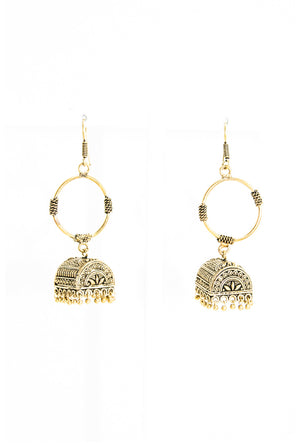 Ethnic jhumka earrings - Desi Royale