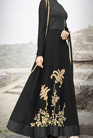 Black Designer Gown - Desi Royale