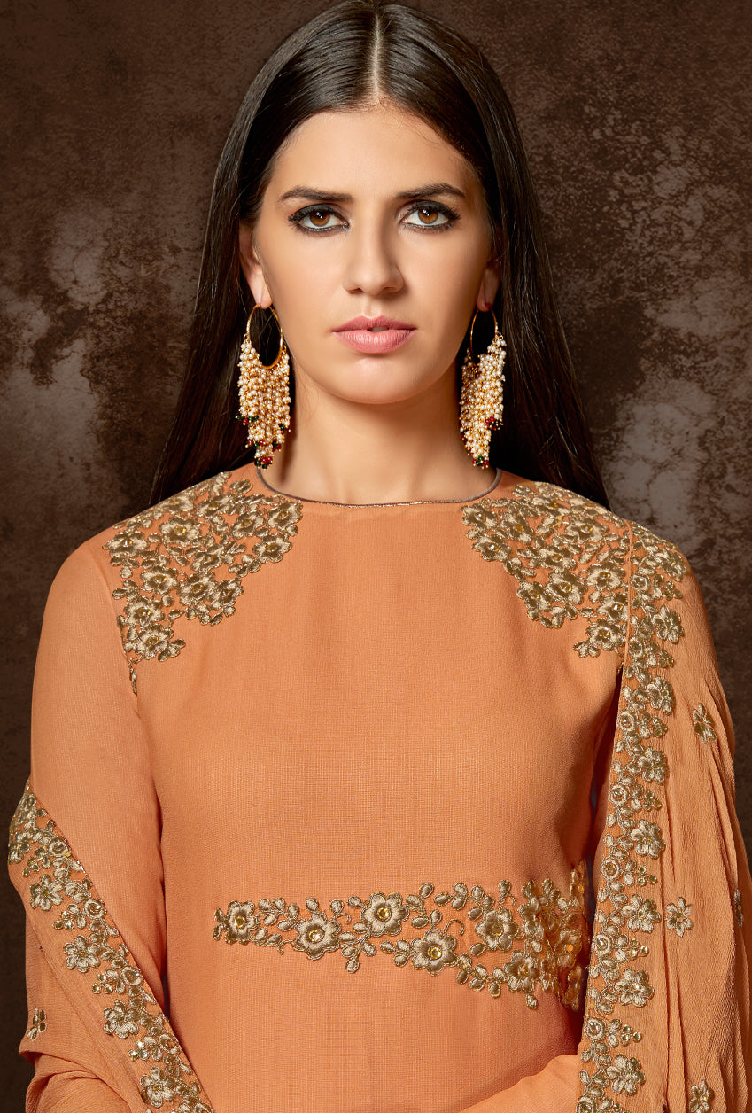 Buy Cream Salwar Kameez & Cream Color Suits Online | Andaaz Fashion USA