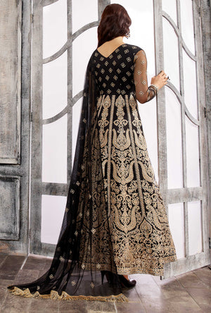 Black Anarkali Dress - Desi Royale