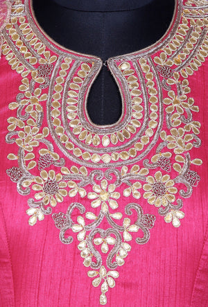 Pink Designer Party Wear Dress - Desi Royale