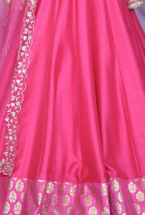 Pink Designer Party Wear Dress - Desi Royale