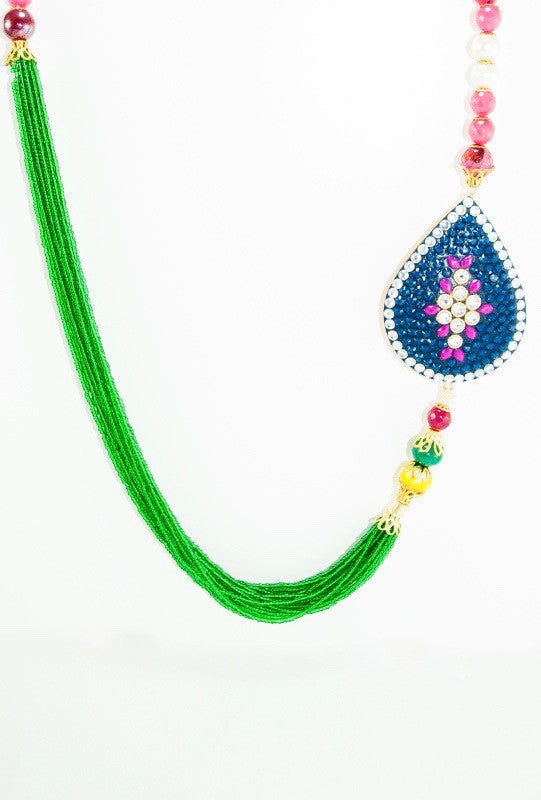 Leaf Brooch Necklace - Desi Royale
