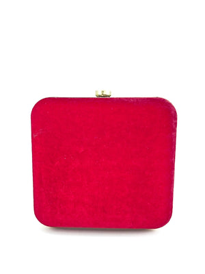 Red Zardozi Clutch - Desi Royale