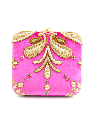 Pink Wedding Clutch - Desi Royale