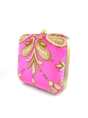 Pink Wedding Clutch - Desi Royale